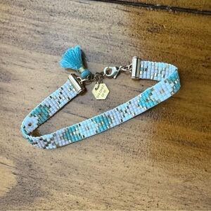 Beaded Bracelet with Gold Accents